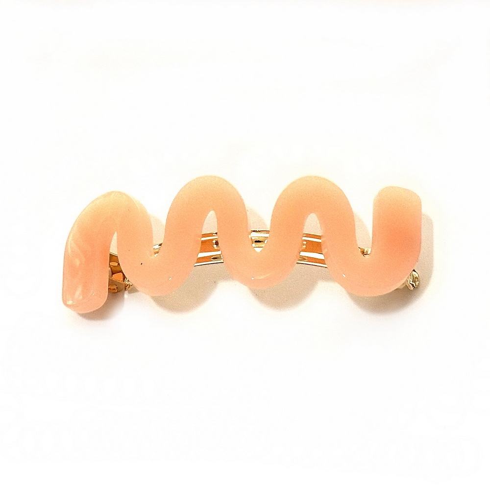 Barrette cheveux ondulée fait main 6cm Barrette cheveux ondulée fait main 6cm