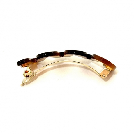 Barrette cheveux ondulée fait main 6cm