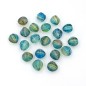 20 perles polygonales acryliques 14mmx13mm - vert irisé 20 perles polygonales acryliques 14mmx13mm - vert irisé