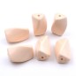 6 perles polygonales acrylique 31mmx21mm- ivoire 6 perles polygonales acrylique 31mmx21mm- ivoire