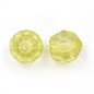 10 grosses perles rondes à facettes en acrylique 17mm vert 10 grosses perles rondes à facettes en acrylique 17mm vert