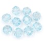 10 grosses perles rondes à facettes en acrylique 17mm bleu 10 grosses perles rondes à facettes en acrylique 17mm bleu