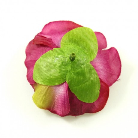 Fleur artificielle sans tige 6cm - Framboise