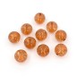 10 perles rondes craquelées en acrylique 16mm - marron 10 perles rondes craquelées en acrylique 16mm - marron