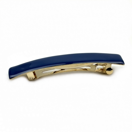 Barrette cheveux émail 9cm - marine