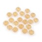 20 perles en acrylique forme citrouille 14mmx11mm - jaune orangé 20 perles en acrylique forme citrouille 14mmx11mm - jaune orangé
