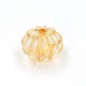 20 perles en acrylique forme citrouille 14mmx11mm - jaune orangé 20 perles en acrylique forme citrouille 14mmx11mm - jaune orangé