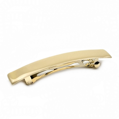 Barrette cheveux émail 9cm - beige