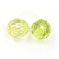 20 perles rondes à facettes en acrylique 10mm vert 20 perles rondes à facettes en acrylique 10mm vert