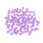 100 perles forme toupie en acrylique 6mm mauve