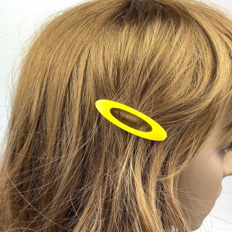 Attache pince cheveux ovale 7cm