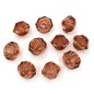 10 grandes perles forme toupie en acrylique 15mmx18mm marron 10 grandes perles forme toupie en acrylique 15mmx18mm marron