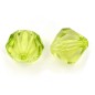 10 perles forme toupie en acrylique 15mmx16mm vert 10 perles forme toupie en acrylique 15mmx16mm vert