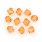 10 perles forme toupie en acrylique 15mmx16mm orange 10 perles forme toupie en acrylique 15mmx16mm orange