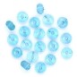 20 perles rondes plates acryliques 15mmx10mm - bleu 20 perles rondes plates acryliques 15mmx10mm - bleu