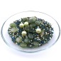Très joli assortiment de perles acrylique vert kaki Très joli assortiment de perles acrylique vert kaki