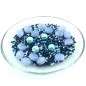 Très joli assortiment de perles acrylique bleu Très joli assortiment de perles acrylique bleu