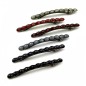 Barrette cheveux antique longue 9cm avec perles à facette