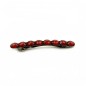 Barrette cheveux antique 7cm avec perles à facette Barrette cheveux antique 7cm avec perles à facette