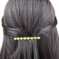 Barrette cheveux antique 7cm avec perles à facette Barrette cheveux antique 7cm avec perles à facette