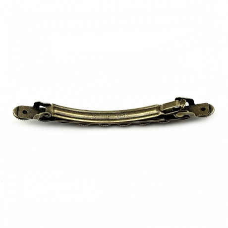 Barrette cheveux antique 7cm avec perles à facette