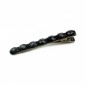 Pince cheveux crocodile avec perles à facettes style antique 6cm Pince cheveux crocodile avec perles à facettes style antique 6cm