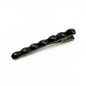 Pince cheveux crocodile avec perles à facettes style antique 6cm