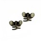 2 petites pinces cheveux crabe antique avec perles à facette 2.3cm 2 petites pinces cheveux crabe antique avec perles à facette 2.3cm