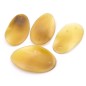 4 perles pendentif plates ovales en résine 69x38mm - beige 4 perles pendentif plates ovales en résine 69x38mm - beige