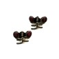 2 petites pinces cheveux crabe antique avec perles à facette 2.3cm 2 petites pinces cheveux crabe antique avec perles à facette 2.3cm