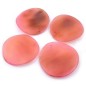 4 perles pendentif rondes plates en résine 53mm - rouge 4 perles pendentif rondes plates en résine 53mm - rouge