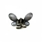 Pince cheveux papillon antique avec perles à facette