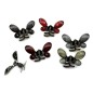 Pince cheveux papillon antique avec perles à facette