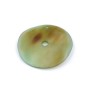 4 perles pendentif rondes plates en résine 53mm - vert brun 4 perles pendentif rondes plates en résine 53mm - vert brun