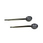 Lot de 2 pinces cheveux antique 5cm avec perle ovale à facette