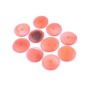 10 perles pendentif rondes plates en résine 25mm - rouge 10 perles pendentif rondes plates en résine 25mm - rouge