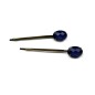 Lot de 2 pinces cheveux antique 5cm avec perle ovale à facette