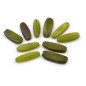 10 perles ovales plates en résine 28x9mm - vert olive 10 perles ovales plates en résine 28x9mm - vert olive