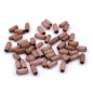 50 perles tubulaires en résine 12x6mm - vieux rose 50 perles tubulaires en résine 12x6mm - vieux rose
