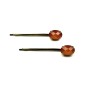 Lot de 2 pinces cheveux antique 5cm avec perle ovale à facette