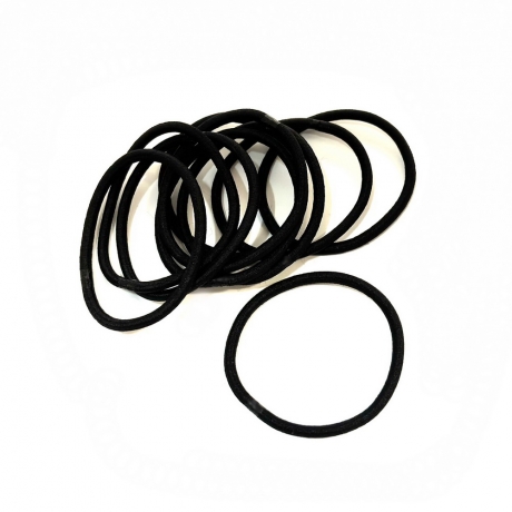 Lot de 12 élastiques cheveux noir