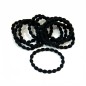 Lot de 12 élastiques cheveux gaufrés noir Lot de 12 élastiques cheveux gaufrés noir