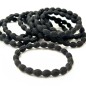 Lot de 12 élastiques cheveux gaufrés noir Lot de 12 élastiques cheveux gaufrés noir