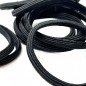 Lot de 12 élastiques cheveux striés noir