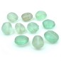 10 perles ovales en résine 21x19mm - vert eau