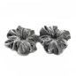 Lot de 2 chouchous velours 8cm - gris Lot de 2 chouchous velours 8cm - gris