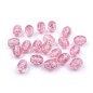 20 perles ovales acrylique 13mmx10mm - rose