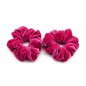Lot de 2 chouchous velours 8cm - fushia Lot de 2 chouchous velours 8cm - fushia