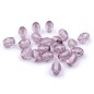 20 perles ovales acrylique 13mmx10mm - mauve