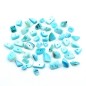 50 perles en nacre - turquoise